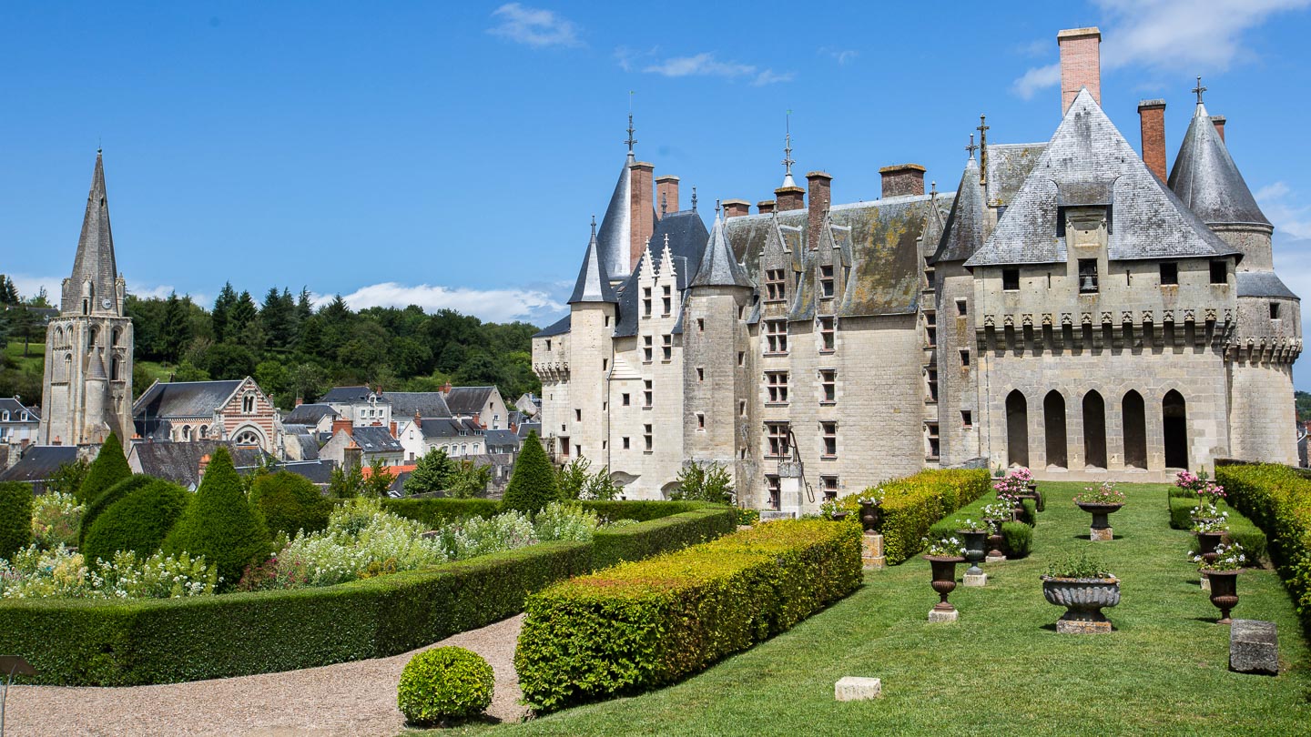 Château de Langeais and gardens in Loire Valley, France