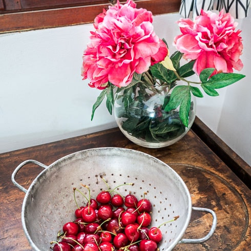 A bowl of freshly picked 