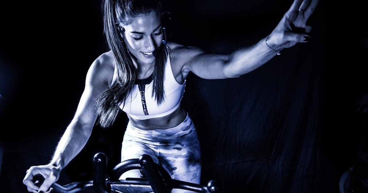 black light spin class