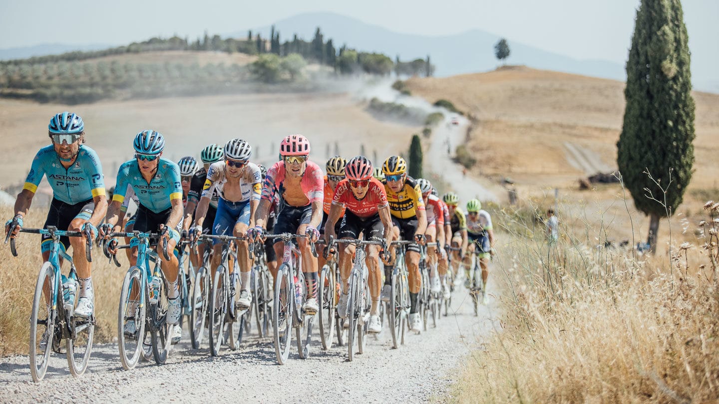 Strade Bianche White Gravel Bike Tour in Tuscany Rapha x DuVine